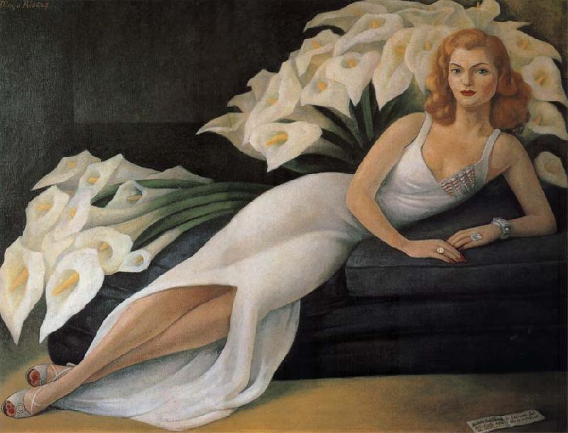 Diego Rivera Portrait of Natasha